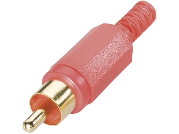TRU COMPONENTS RCA-liitin Liitin, suora Napojen lukumäärä: 2 Musta 1 kpl