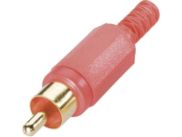 TRU COMPONENTS RCA-liitin Liitin, suora Napojen lukumäärä: 2 Musta 1 kpl