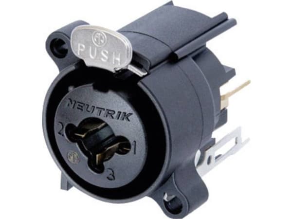 Neutrik NCJ6FA-V, XLR, Svart, 1500 V, 10 mO, 50 V, 3 A
