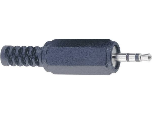 TRU COMPONENTS 1578811 Jack-stik 2,5 mm Stik, lige Poltal: 3 Stereo Sort 1 stk
