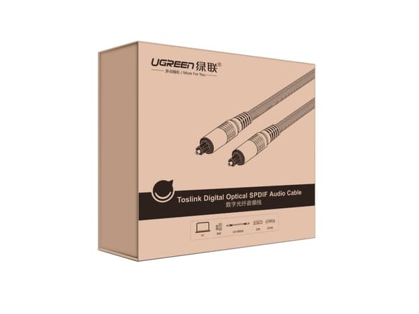 Ugreen 10541, TOSLINK, Hanstik, TOSLINK, Hanstik, 3 m, Sort