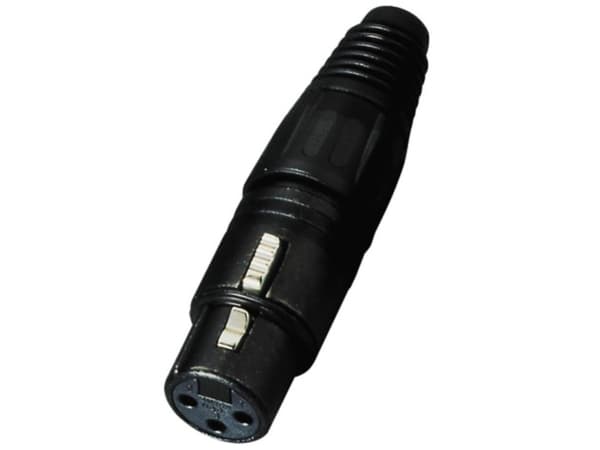 Neutrik NTR-NC3FXB, XLR, Sort, Nickel, Polyamid, Polyoksymetylen (POM), Polyurethan, Zink-stål, Nickel, UL, UL 94 HB, IEC 61076-2-103, IP 40, IEC 68-