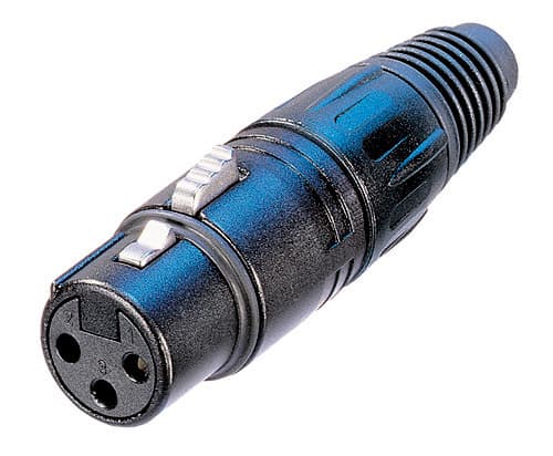 Neutrik NTR-NC3FXB, XLR, Sort, Nickel, Polyamid, Polyoksymetylen (POM), Polyurethan, Zink-stål, Nickel, UL, UL 94 HB, IEC 61076-2-103, IP 40, IEC 68-