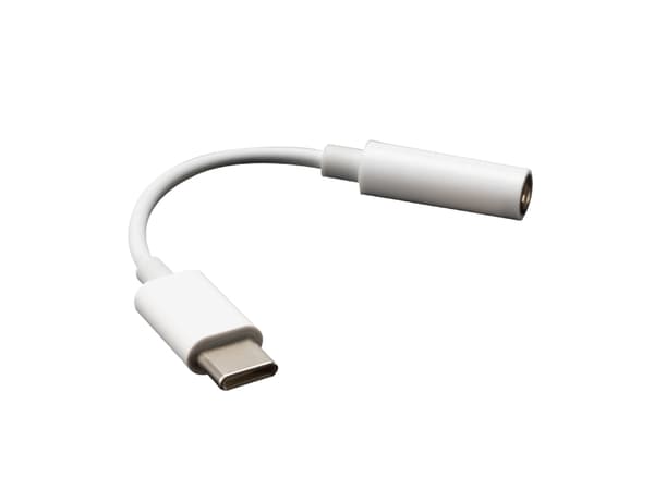 Akasa AK-CBCA27, USB C, Hankjønn, 3.5mm, Hunkjønn, 0,1 m, Hvit