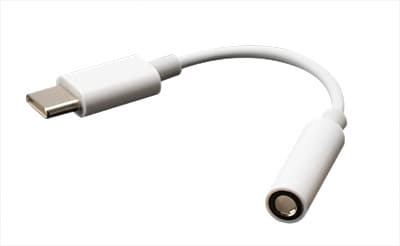 Akasa AK-CBCA27, USB C, Hankjønn, 3.5mm, Hunkjønn, 0,1 m, Hvit