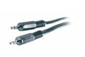 Miniatyrbild 1 av 2: Vivanco 3.5mm/3.5mm 1.5m, 3,5mm, Hankoppling, 3,5mm, Hankoppling, 1,5 m, Svart