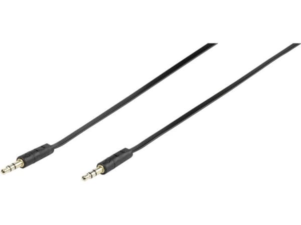 Vivanco 46/10 09FG, 3,5mm, Hankoppling, 3,5mm, Hankoppling, 0,9 m, Svart