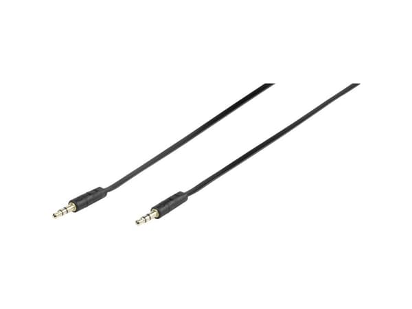Vivanco 46/10 09FG, 3,5mm, Hankoppling, 3,5mm, Hankoppling, 0,9 m, Svart
