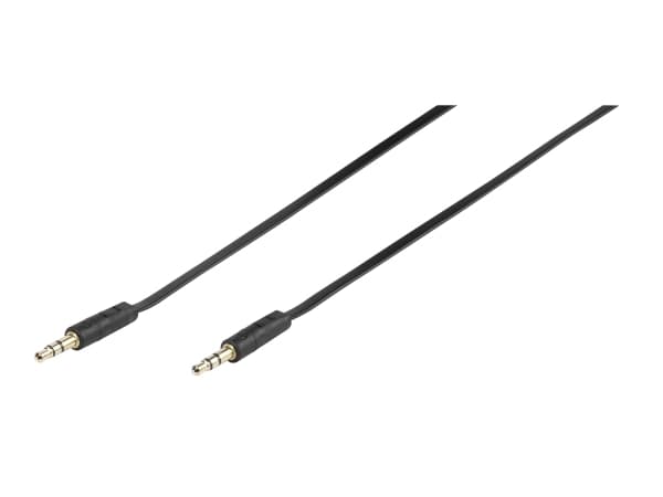 Vivanco 46/10 09FG, 3,5mm, Hankoppling, 3,5mm, Hankoppling, 0,9 m, Svart