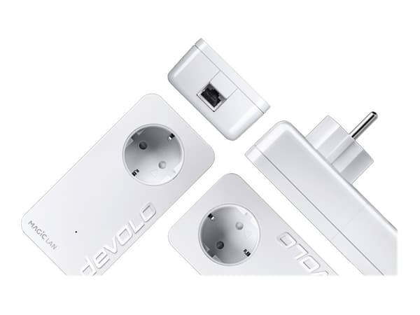 devolo Magic 1 LAN - Starter Kit - bro - - 1GbE, HomeGrid - veggpluggbar (en pakke 2)