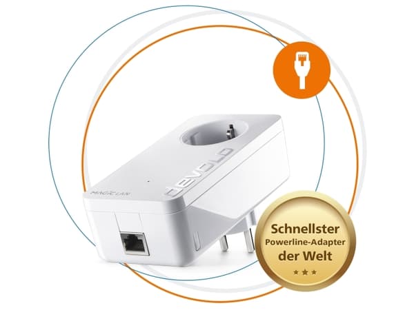Devolo Magic 2 LAN, 2400 Mbit/s, IEEE 802.3,IEEE 802.3ab,IEEE 802.3az,IEEE 802.3u,IEEE 802.3x, Gigabitti Ethernet, 10,100,1000 Mbit/s, 10BASE-T,100BA