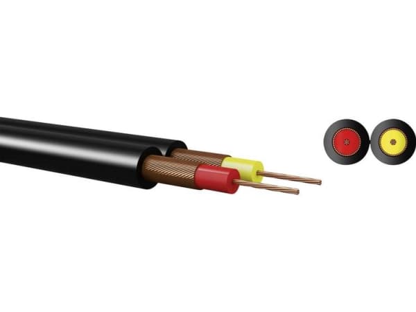 Kabeltronik 640201400-100 Diodekabel 2 x 0.14 mm² Sort 100 m