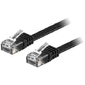 Pikkukuva 1 / 4: U/UTP Cat6 patch cable, flat, 5m, 250MHz, black