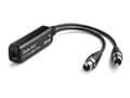 Miniatyrbild 5 av 5: Monacor ADP-DAI-2X0, 2 x XLR (3-pin), Hankontakt, RJ-45, Honkontakt, Svart