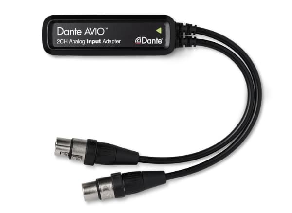 Monacor ADP-DAI-2X0, 2 x XLR (3-pin), Hankontakt, RJ-45, Honkontakt, Svart