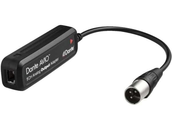 Monacor ADP-DAO-0X1, RJ-45, Hunkjønn, XLR (3-pin), Hankjønn, Sort