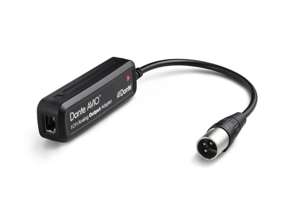 Monacor ADP-DAO-0X1, RJ-45, Hunkjønn, XLR (3-pin), Hankjønn, Sort