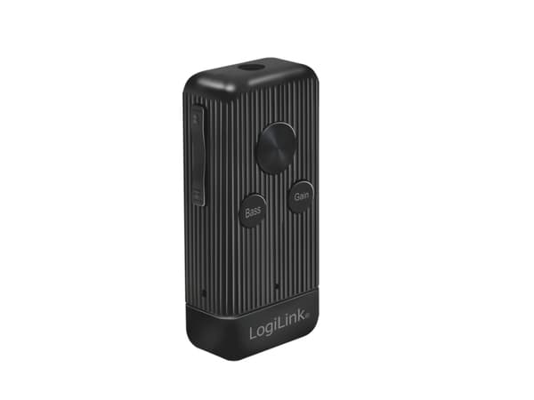 LogiLink BT0055 Bluetooth Audio Adapter - Bluetooth trådløs lydmottaker - Minijack (3,5 mm) - Svart