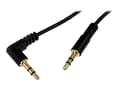 Miniatyrbild 1 av 5: StarTech.com 91 cm Slim 3,5 mm till högervinklad stereoaudiokabel – M/M