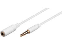 MicroConnect - Ljudförlängningskabel - mini-phone stereo 3.5 mm hona till mini-phone stereo 3.5 mm hane - 1 m