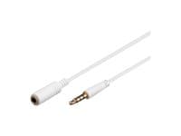 MicroConnect - Ljudförlängningskabel - mini-phone stereo 3.5 mm hona till mini-phone stereo 3.5 mm hane - 1 m