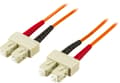 Miniatyrbild 2 av 4: OM1 Fiber cable, SC - SC, duplex, UPC, 62,5/125, 2m, orange