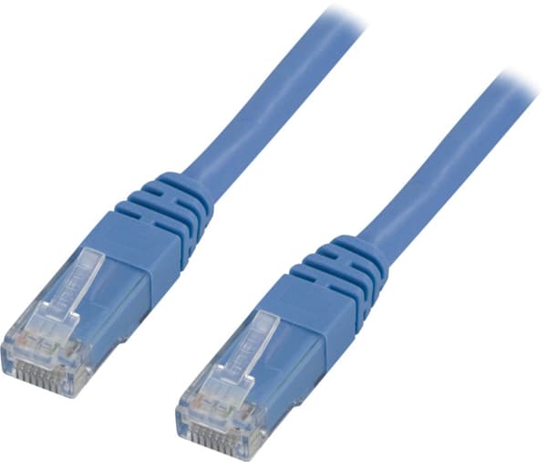 U/UTP Cat6 patch cable 2m 250MHz Delta certified LSZH blue