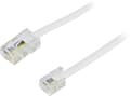 Miniatyrbild 4 av 4: Modular cable, 8P4C to 6P4C(RJ11), 5 m, white