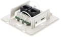 Miniatyrbilde 3 av 6: Wall socket, surface-mounted UTP, 2xRJ45, Cat6, white