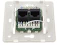 Miniatyrbilde 4 av 6: Wall socket, surface-mounted UTP, 2xRJ45, Cat6, white