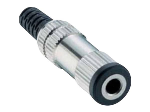 Lumberg 152203 Jack-stik 3,5 mm Tilslutning, lige Poltal: 2 Mono Sølv 1 stk