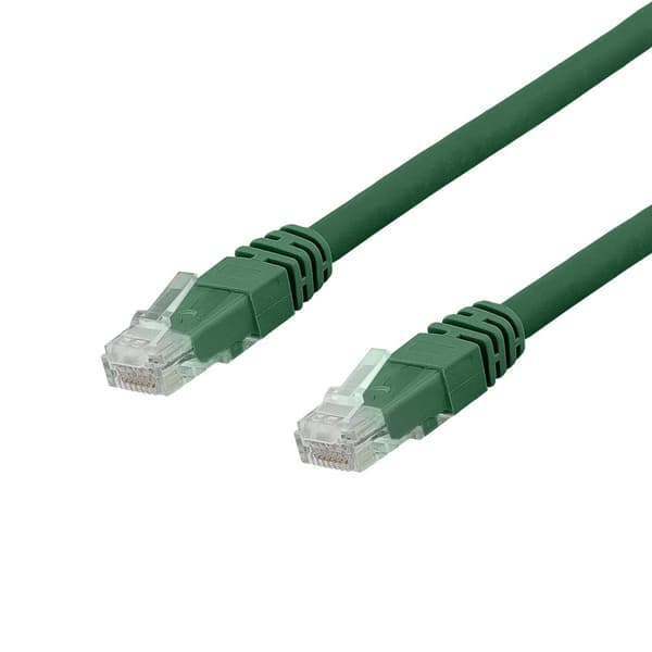 U/UTP Cat6a patch cable, LSZH, 3m, green