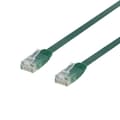 Miniatyrbild 4 av 4: U/UTP Cat6 patch cable, flat, 0.3m, 250MHz, green