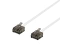 Pikkukuva 1 / 3: U/UTP Cat6a patch cable, flat, 1.5m, 1mm thick, white