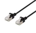 Miniatyrbild 1 av 3: U/FTP Cat6a patch cable, slim, 3.8mm in diameter, 1m, black