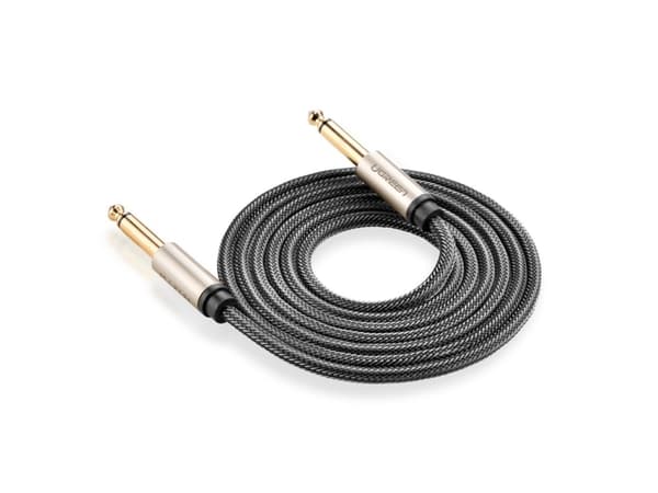 Ugreen 10636, 6.35mm, Hanstik, 6.35mm, Hanstik, 1 m, Sort