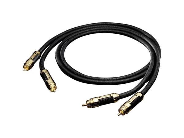 OEHLBACH 0.5m Black Con. M 50, RCA, Hankjønn, RCA, Hankjønn, 0,5 m, Sort