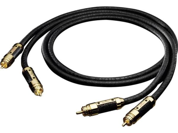 OEHLBACH 0.5m Black Con. M 50, RCA, Hankjønn, RCA, Hankjønn, 0,5 m, Sort