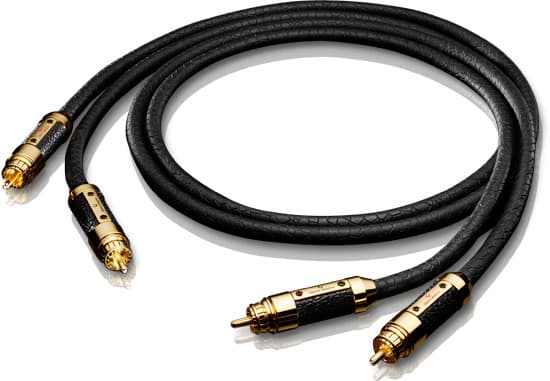 OEHLBACH 0.5m Black Con. M 50, RCA, Hankjønn, RCA, Hankjønn, 0,5 m, Sort