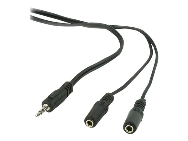Cablexpert CCA-415 - Äänenjakaja - stereo minijakki naaras stereo minijakki uros - 5 m - musta - musta Cablexpert CCA-415 - Äänenjakaja - stereo minijakki naaras stereo minijakki uros - 5 m - musta - musta