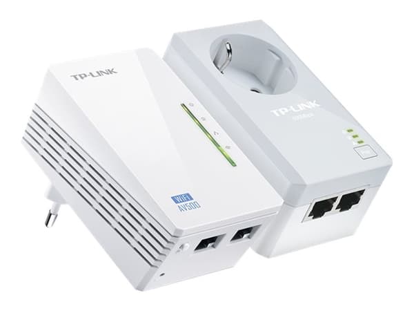TP-Link TL-WPA4226KIT AV500 Powerline WiFi Kit - Strømlinjeadaptersett HomePlug AV (HPAV) - veggpluggbar