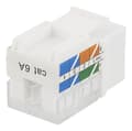 Miniatyrbilde 1 av 5: Cat6A Keystone jack, LSA/110 termination, plastic, 90, white