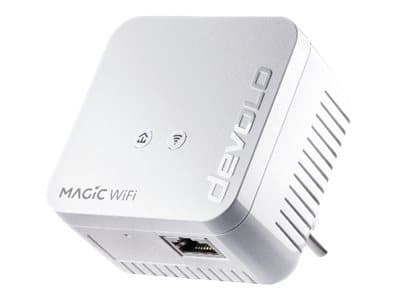 Devolo Magic 1 WiFi mini nettverkssett, 1200 Mbit/s, IEEE 802.11b, IEEE 802.11g, IEEE 802.11n, IEEE 802.3, IEEE 802.3az, IEEE 802.3u, IEEE 802.3x, Ty Hvit