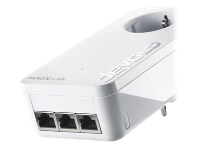 Devolo Magic 2 LAN trippel startsett, 2400 Mbit/s, IEEE 802.1p, IEEE 802.3, IEEE 802.3ab, IEEE 802.3az, IEEE 802.3u, IEEE 802.3x, Type F, Gigabit Mbi