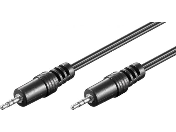 Goobay 50457, 2.5mm, Hankjønn, 2.5mm, Hankjønn, 1,5 m, Sort