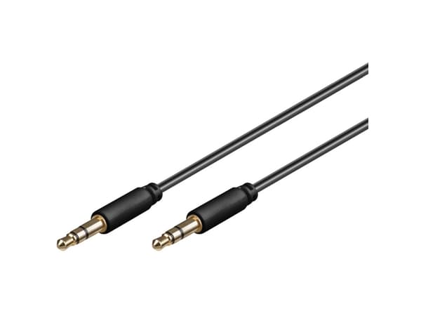 Goobay 69107, 3.5mm, Hankjønn, 3.5mm, Hankjønn, 2 m, Sort