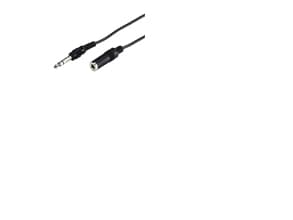 Goobay 50428, 6.35mm, Hankjønn, 6.35mm, Hunkjønn, 5 m, Sort