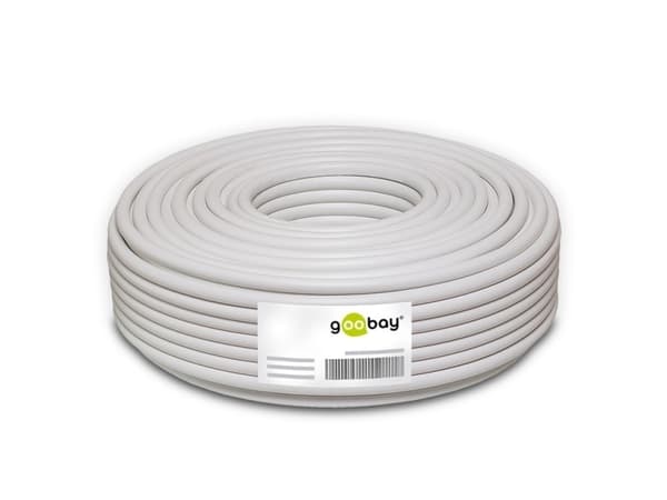 Goobay 67735, Kobberkledd aluminium (CCA), 10 m, Sort, Rød