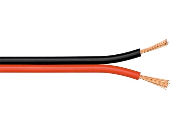 Goobay 15100, Hapeton kupari, 25 m, Musta, Punainen