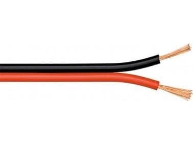Goobay 15100, Oxygenfri kobber, 25 m, Sort, Rød